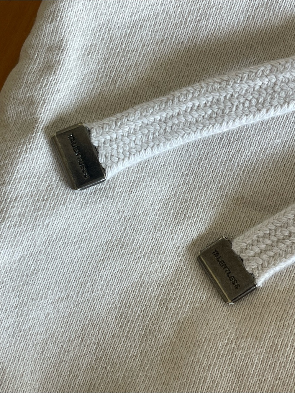 TALENTLESS Off-White Drawstring Joggers - Picture 6 of 6